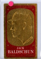 1965 Topps Embossed Inserts #34 Jack Baldschun