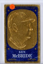 1965 Topps Embossed Inserts #30 Ken McBride