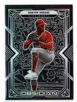 2022 Panini Chronicles Obsidian #60 Hunter Greene