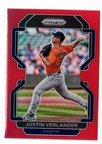 2022 Panini Prizm Red Prizm #16 Justin Verlander