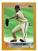 2022 Topps Gold Foil Series 2 #337 Aaron Nola