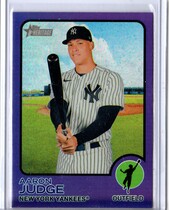 2022 Topps Heritage Chrome Purple Refractor (Hot Box) #44 Aaron Judge