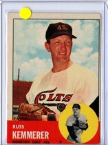 1963 Topps Base Set #338 Russ Kemmerer