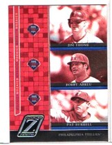 2005 Donruss Zenith Mozaics #M-9 Abreu|Burrell|Thome