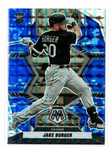 2022 Panini Mosaic Blue Camo #213 Jake Burger