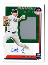 2022 Panini USA Baseball Stars & Stripes Silhouettes Signatures Jerseys #SIL-CF Cade Fisher