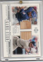 2001 Upper Deck Pros and Prospects Game-Used Dual Bat #PPRF Furcal|Rodriguez