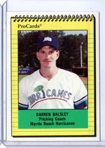 1991 ProCards Myrtle Beach Hurricanes #2962 Darren Balsley