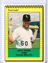 1991 ProCards Sarasota White Sox #1118 Scott Cepicky