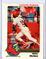 1989 Team Issue Louisville Redbirds #27 Willie McGee