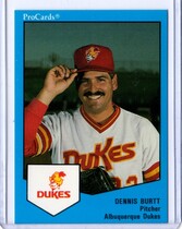 1989 ProCards Albuquerque Dukes #68 Dennis Burtt