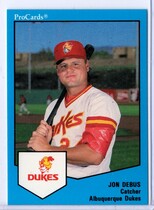 1989 ProCards Albuquerque Dukes #76 Jon Debus