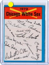 1973 Topps Blue Team Checklist #6 Chicago White Sox