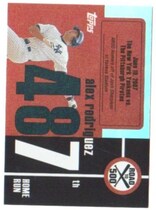 2007 Topps Alex Rodriguez Road to 500 #ARHR487 Alex Rodriguez