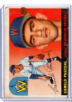 1955 Topps Base Set #84 Camilo Pascual