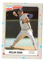 1988 Fleer Star Stickers #88 Nolan Ryan