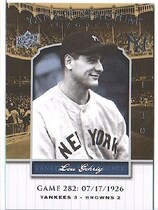 2008 Upper Deck Yankee Stadium Legacy Collection 1-500 #282 Lou Gehrig