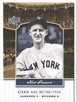 2008 Upper Deck Yankee Stadium Legacy Collection 1-500 #432 Herb Pennock