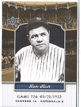 2008 Upper Deck Yankee Stadium Legacy Collection 501-1000 #724 Babe Ruth