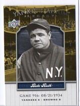 2008 Upper Deck Yankee Stadium Legacy Collection 501-1000 #916 Babe Ruth
