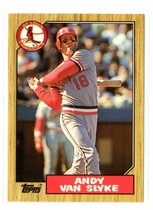 1987 Topps Tiffany #33 Andy Van Slyke