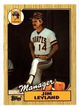 1987 Topps Tiffany #93 Jim Leyland