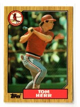 1987 Topps Tiffany #721 Tom Herr