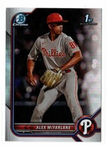 2022 Bowman Chrome Draft Refractor #BDC-117 Alex Mcfarlane