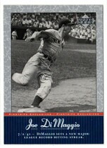2001 Upper Deck Pinstripe Exclusives DiMaggio #JD21 Joe DiMaggio