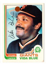 1982 O-Pee-Chee OPC Base Set #267 Vida Blue