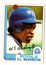 1982 O-Pee-Chee OPC Base Set #329 U.L. Washington