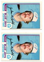 1982 O-Pee-Chee OPC Base Set #327 Jackson Todd