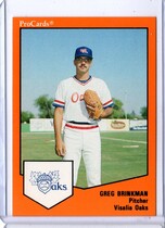 1989 ProCards Visalia Oaks #1428 Greg Brinkman