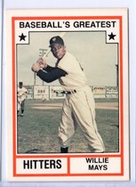 1982 TCMA Greatest Hitters White Backs #6 Willie Mays