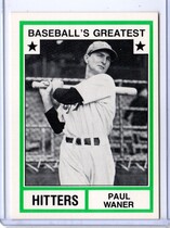 1982 TCMA Greatest Hitters White Backs #28 Paul Waner