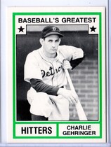 1982 TCMA Greatest Hitters White Backs #34 Charlie Gehringer