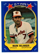 1981 Fleer Star Stickers #39 Mark Belander