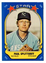 1981 Fleer Star Stickers #95 Paul Splittoff