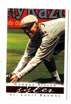 2003 Topps Gallery HOF #58 George Sisler With Ad