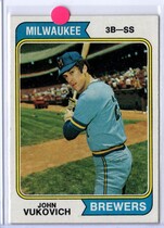 1974 Topps Base Set #349 John Vukovich