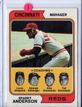 1974 Topps Base Set #326 Sparky Anderson