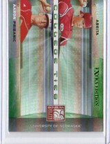 2008 Donruss Elite Extra Edition College Ties Green #CTC-3 Aaron Pribanic|Mitch Abeita