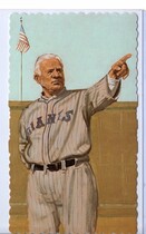 1984 Galasso Hall of Famers Deckle Edge Art Cards Ron Lewis #11 John McGraw