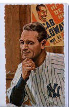 1984 Galasso Hall of Famers Deckle Edge Art Cards Ron Lewis #18 Lou Gehrig