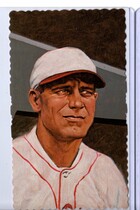 1984 Galasso Hall of Famers Deckle Edge Art Cards Ron Lewis #20 George Sisler