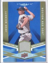 2009 Upper Deck Spectrum Spectrum Swatches Blue #SS-BE Josh Beckett
