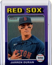2024 Topps Heritage Chrome Purple Hot Box Refractor #83 Jarren Duran