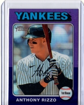 2024 Topps Heritage Chrome Purple Hot Box Refractor #367 Anthony Rizzo