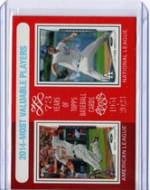 2024 Topps Heritage Red Border #207 Clayton Kershaw|Mike Trout