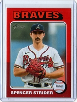 2024 Topps Heritage Red Border #443 Spencer Strider